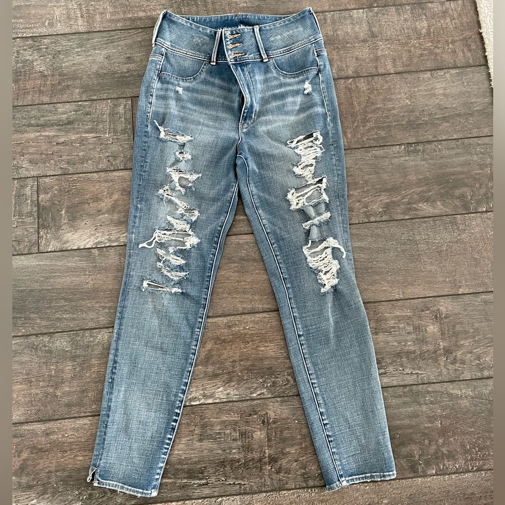 American Eagle Super High Rise Jegging Size 10R